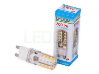 Żarówka LED G9 2,5W 300lm 230V silikon LEDOM b. ciepła