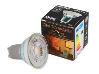 Żarówka LED line® GU10 5,5W 230V 345lm 2200-3000K Dim to Warm