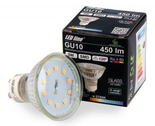 Żarówka LED line GU10 5W 230V biała ciepła 2700K