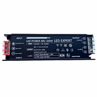 Zasilacz Slim Black do szyn magnetycznych 200W 48V