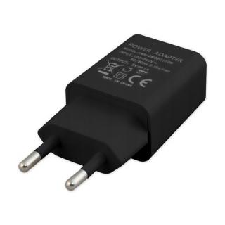 Zasilacz wtyczkowy ładowarka USB 5V 1A czarny