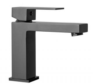 Bateria umywalkowa czarna, niska Fenix Rea Black