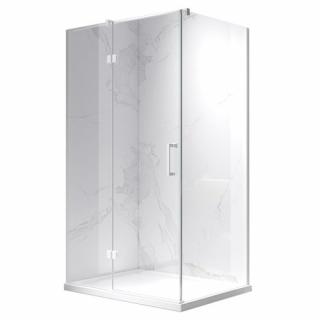 Biała kabina prysznicowa prostokątna otwierana 120x90 drzwi uchylne KZ03C _________WYSYŁKA 24H__________