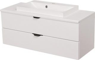 Biała szafka łazienkowa z umywalką 100 cm Liv Victa ✖️AUTORYZOWANY DYSTRYBUTOR✖️