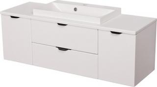Biała szafka łazienkowa z umywalką 120 cm Liv Victa ✖️AUTORYZOWANY DYSTRYBUTOR✖️