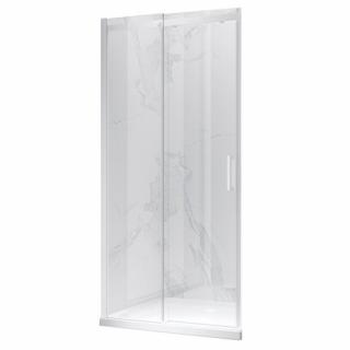 Białe drzwi prysznicowe do wnęki 115-120 cm rozsuwane szkło 8 mm KZ09C _________WYSYŁKA 24H__________