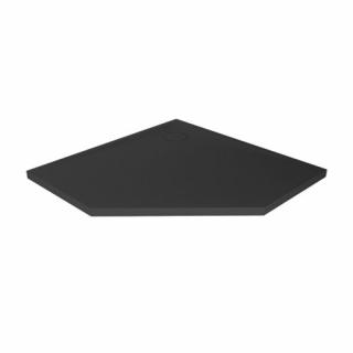 Brodzik pięciokątny 90x90 konglomerat kolor antracyt New Trendy Nex Shade B-0499
