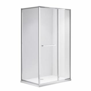 Chromowana prostokątna kabina prysznicowa Kira 90x80 drzwi rozsuwane do wewnątrz _________WYSYŁKA 24H__________