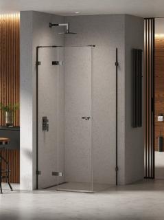 Czarna kabina prysznicowa 120x80 lewa EXK-6170 Eventa Black Chrome New Trendy _________________SPRAWDŹ_OFERTĘ_W_SKLEPIE_________________