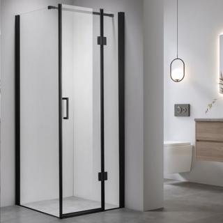 Czarna kabina prysznicowa 90x90 kwadratowa drzwi uchylne KZ1390BB _________WYSYŁKA 24H__________