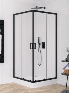 Czarna kabina prysznicowa kwadratowa 80x80 K-3564 Suvia New Trendy _________________SPRAWDŹ_OFERTĘ_W_SKLEPIE_________________