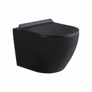 Czarna matowa miska wc wisząca Mizu Rimless 4.0 MIZU-MTB-RIM-01 Hydrosan _________WYSYŁKA 24H__________