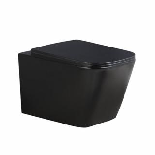 Czarna matowa miska wc wisząca Rimless 3.0 RAIN-MTB-RIM-03 Hydrosan _________WYSYŁKA 24H__________
