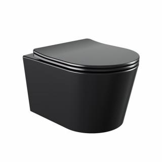 Czarna matowa miska wc wisząca Rimless Elite Tornado ELITE-MTB-03 Hydrosan _________WYSYŁKA 24H__________