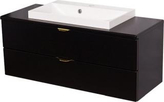 Czarna szafka łazienkowa z umywalką 100 cm Liv Victa ✖️AUTORYZOWANY DYSTRYBUTOR✖️