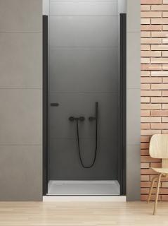 Czarne drzwi prysznicowe 100 cm D-0212A New Soleo Black New Trendy _________________RABAT W_SKLEPIE_________________
