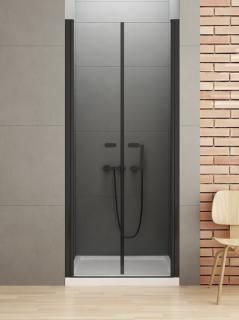 Czarne drzwi prysznicowe 100 cm D-0216A New Soleo Black New Trendy _________________RABAT W_SKLEPIE_________________