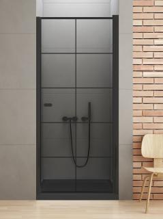 Czarne drzwi prysznicowe 100 cm D-0278A New Soleo Black New Trendy _________________RABAT W_SKLEPIE_________________
