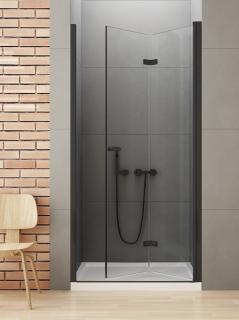 Czarne drzwi prysznicowe 90 cm prawe D-0224A New Soleo Black New Trendy _________________SPRAWDŹ_OFERTĘ_W_SKLEPIE_________________