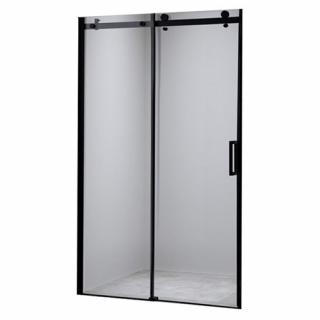 Czarne drzwi prysznicowe do wnęki 125-130 cm rozsuwane SH03EB szkło 8 mm _________WYSYŁKA 24H__________