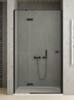 Czarne drzwi prysznicowe uchylne 110 cm lewe EXK-4904 Reflexa Black New Trendy _________________SPRAWDŹ_OFERTĘ_W_SKLEPIE_________________