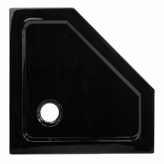 Czarny brodzik prysznicowy pięciokątny 100x100 ST07C wysokość 5 cm _________WYSYŁKA 24H__________