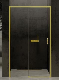 Drzwi prysznicowe rozsuwane lewe kolor złoty 100 cm D-0420A Prime New Trendy Light Gold _________________RABAT W_SKLEPIE_________________