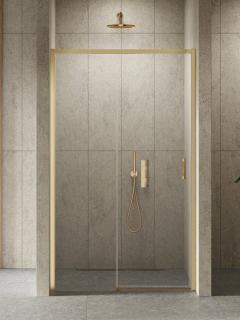 Drzwi prysznicowe rozsuwane lewe kolor złoty szczotkowany 100 cm D-0784A Prime New Trendy Gold Brushed _________________RABAT W_SKLEPIE_________________