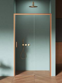 Drzwi prysznicowe rozsuwane prawe kolor miedziany 100 cm D-0813A Prime New Trendy Copper Brushed _________________RABAT W_SKLEPIE_________________