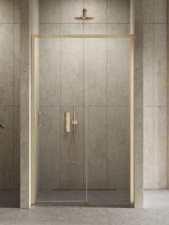 Drzwi prysznicowe rozsuwane prawe kolor złoty szczotkowany 120 cm D-0789A Prime New Trendy Gold Brushed _________________RABAT W_SKLEPIE_________________