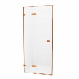 Drzwi prysznicowe uchylne lewe 80 cm EXK-3531 Avexa New Trendy Copper Brushed _________________SPRAWDŹ_OFERTĘ_W_SKLEPIE_________________