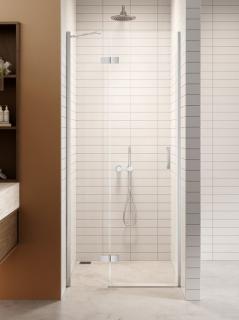 Drzwi prysznicowe uchylne lewe kolor chrom 90 cm D-0848A New Trendy Nesta Chrome _________________RABAT W_SKLEPIE_________________