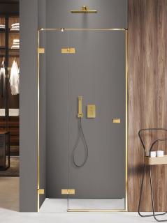 Drzwi prysznicowe złoty połysk lewe 100 cm EXK-1634 Avexa Gold Shine New Trendy _________________SPRAWDŹ_OFERTĘ_W_SKLEPIE_________________