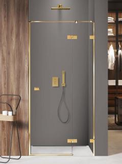 Drzwi prysznicowe złoty połysk prawe 100 cm EXK-1635 Avexa Gold Shine New Trendy _________________SPRAWDŹ_OFERTĘ_W_SKLEPIE_________________