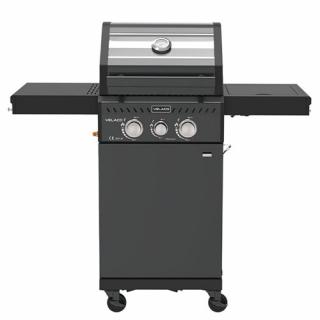 Grill gazowy ZEUS-A kolor czarny ruszt żeliwny moc 8,5 kW + pokrowiec + palnik boczny