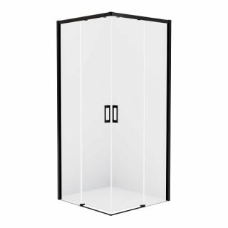 Kabina prysznicowa 80x80 D-0312A/D-0313A Prime Black New Trendy _________________RABAT W_SKLEPIE_________________