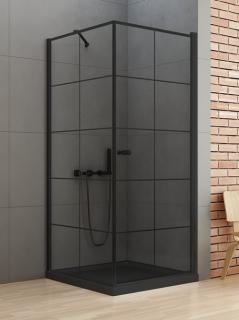 Kabina prysznicowa 90x90 prawa D-0285A/D-0121B-WP New Soleo Black New Trendy _________________RABAT W_SKLEPIE_________________