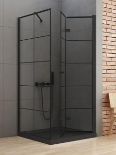 Kabina prysznicowa 90x90 prawa D-0290A/D-0121B New Soleo Black New Trendy _________________RABAT W_SKLEPIE_________________