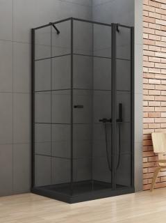 Kabina prysznicowa 90x90 prawa K-0581 New Soleo Black New Trendy _________________RABAT W_SKLEPIE_________________