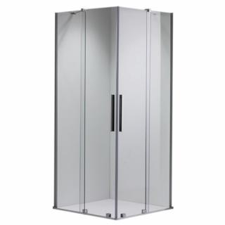 Kabina prysznicowa drzwi rozsuwane od rogu szkło 8 mm 80x80 cm ASTRA-CH-A-80X2+D