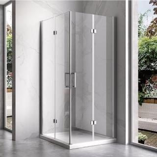 Kabina prysznicowa drzwi składane 100x100 kwadratowa KZ08DC ✖️AUTORYZOWANY DYSTRYBUTOR✖️