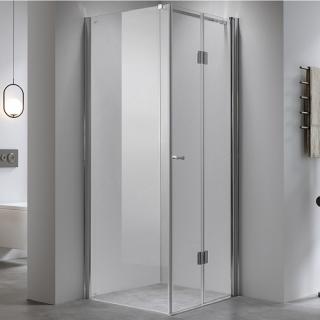 Kabina prysznicowa drzwi składane pojedyńcze kwadratowa 90x90 KZ1180B ✖️AUTORYZOWANY DYSTRYBUTOR✖️