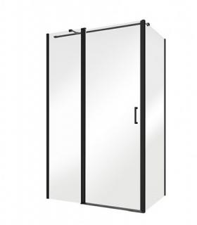 Kabina prysznicowa drzwi uchylne 100x100 Exo-C Black Besco ✖️AUTORYZOWANY DYSTRYBUTOR✖️