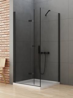 Kabina prysznicowa kwadratowa 90x90 lewa D-0235A/D-0115B New Soleo Black New Trendy _________________RABAT W_SKLEPIE_________________