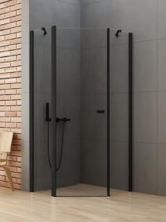 Kabina prysznicowa pięciokątna 80x80 K-0612 New Soleo Black _________________RABAT W_SKLEPIE_________________