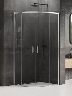 Kabina prysznicowa półokrągła 80x80 chrom K-3554 Prime New Trendy Chrome _________________RABAT W_SKLEPIE_________________