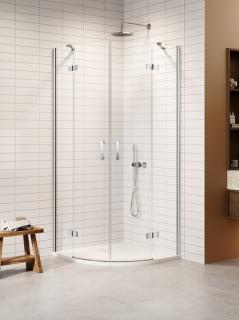 Kabina prysznicowa półokrągła 80x80 chrom K-3681 Nesta New Trendy Chrome _________________RABAT W_SKLEPIE_________________