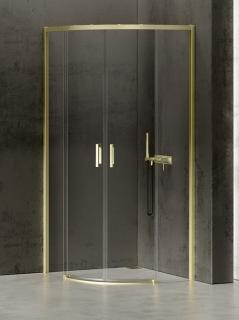 Kabina prysznicowa półokrągła 80x80 złota K-3558 Prime New Trendy Gold _________________RABAT W_SKLEPIE_________________