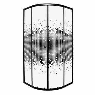 Kabina prysznicowa półokrągła Kerra Pixel BL Solo 80x80