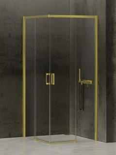 Kabina prysznicowa prostokątna 90x80 złota D-0418A/D-0417A Prime New Trendy Gold Light _________________RABAT W_SKLEPIE_________________